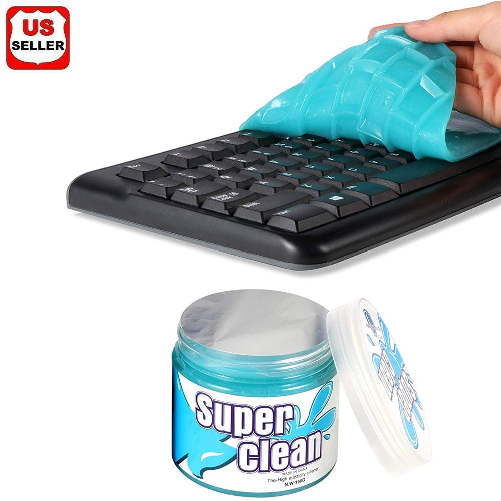 Adhiper Keyboard Cleaning Adhesive Dust Cleaning Glue Dirt Bacteria Cleaner Gel for Computer iPad PC Laptop Printers Calculators Car Air Vent Home Use 3 Pack/Radom Color 
