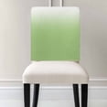 thumbnail image 3 of Vibrant Green Chair Covers Set of 6 and White Gradient Chair Back Covers Stretch Removable Washable Slipcovers Protector for Dining Room Kitchen Party Decor, 3 of 5