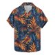 thumbnail image 1 of Camisas Hawaianas de Manga Corta Solapa Impresa Botón Arriba, Casual de Moda para el Ocio Al Aire Libre Y Vacaciones, 1 of 9