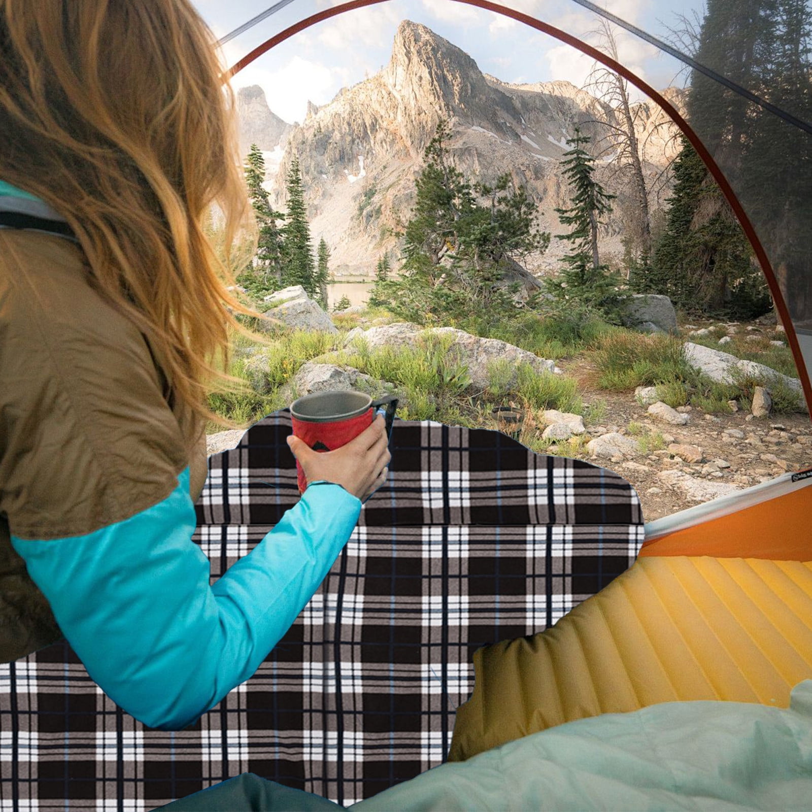 Camping Warm Weather Sleeping Bag, Soft Polyester Ripstop Adult Sleeping Bag, Spacious 75x180cm Thermal Sleeping Bag, Detachable Zippered Camping Bag with Storage Sack for Outdoor Camping Trips
