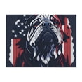 thumbnail image 4 of KLL Bulldog with Forest Flag Print Fleece Throw Blanket, Horizontal Fleece Bedding Cute Soft Blankets Comfy Fleece Flannel Plush Home Decor for Couch & Bed -60"x50", 4 of 9