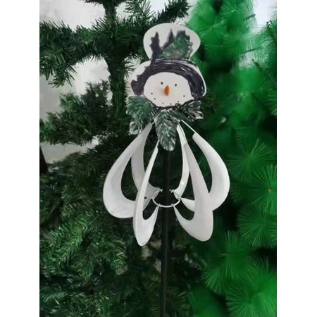 Pinwheel Christmas Pinwheels Garden Decor 3D Windmill with Pole and ...