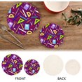 thumbnail image 4 of SKYSONIC Cartoon School Tool Theme Pot Holders Trivets, 2 Pcs Heat Resistant Trivets for Hot Dishes, Cotton Thread Weave Trivet Mats for Hot Pads Pans Pot Bowl Teapot for Kitchen Decor, 4 of 7