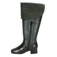 thumbnail image 3 of PEERAGE Mira Women Wide Width Leather Knee High Dress Boots BLACK 6, 3 of 7