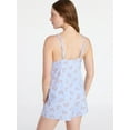 thumbnail image 4 of Joyspun Women’s Dreamy Soft Collection Lace Trim Knit Cami and Shorts Set, Sizes XS-3X, 4 of 7
