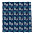 thumbnail image 2 of Ambesonne Bohemian Shower Curtain, Ethnic Geometric Lines Art, 69"Wx75"L, Sea Blue and Dark Seafoam, 2 of 4