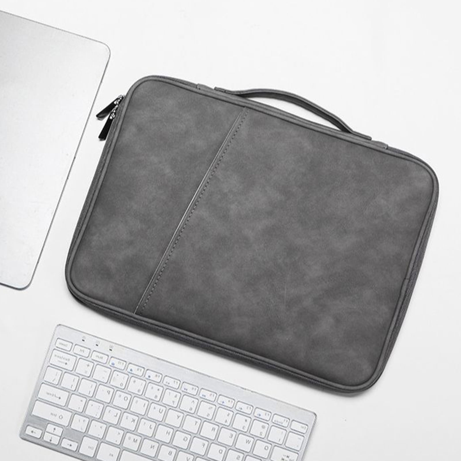 Hiroekza Universal Tablet Sleeve Case for 10.1 Inch Android Tablets - Lightweight Polyester Laptop Bag with Large Capacity for Notebooks & Accessories - Multi-Function Handbag or Backpack Gray