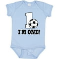 thumbnail image 3 of Inktastic First Birthday Soccer 1 Year Old Boys or Girls Baby Bodysuit, 3 of 5