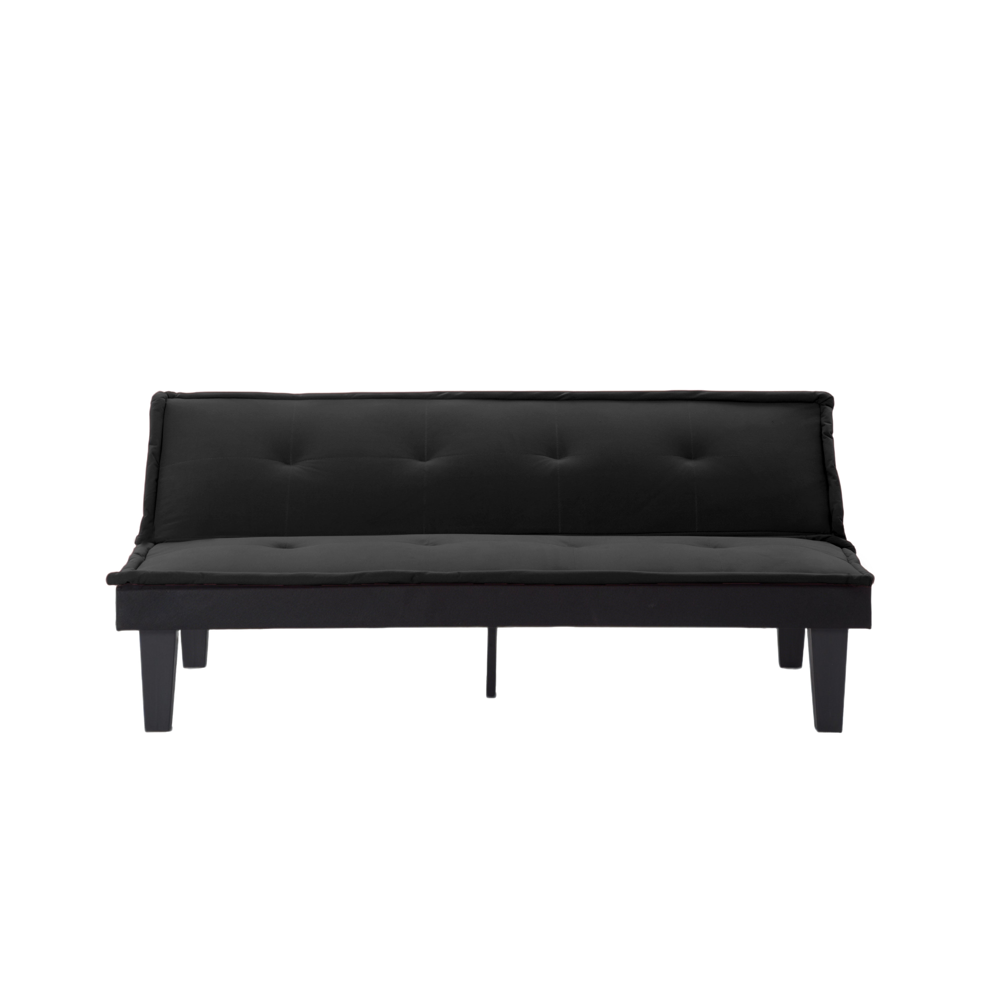 Gewnee 62.99”Futon Sofa Bed,Loveseat Sleeper Sofa with 5-level Adjustment,Suitable for Apartments,Offices or Guest Rooms.Black