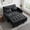 Black, variant on Vinform 55" 3 in 1 Convertible Sleeper Sofa Bed, Pull Out Loveseat Couch with Storage Pocket, Pink