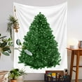 thumbnail image 4 of Uutvery Christmas Tree Tapestry Wall Hanging Home Decor Indoor Outdoor for Living Room Bedroom Dorm Decor Beach Blanket Picnic Throw Sofa Cover Xmas Party Supplies 51x59 Inches, 4 of 9