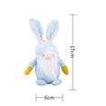 thumbnail image 3 of Conejito de Pascua Gnomo Muñeco de peluche Lindo elfo de primavera Enano Muñeca sin rostro (Azul) Likrtyny Libre de BPA, 3 of 4