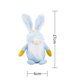 thumbnail image 5 of Conejito de Pascua Gnomo Muñeco de peluche Lindo elfo de primavera Enano Muñeca sin rostro Azul Ndcxsfigh Libre de BPA, 5 of 5