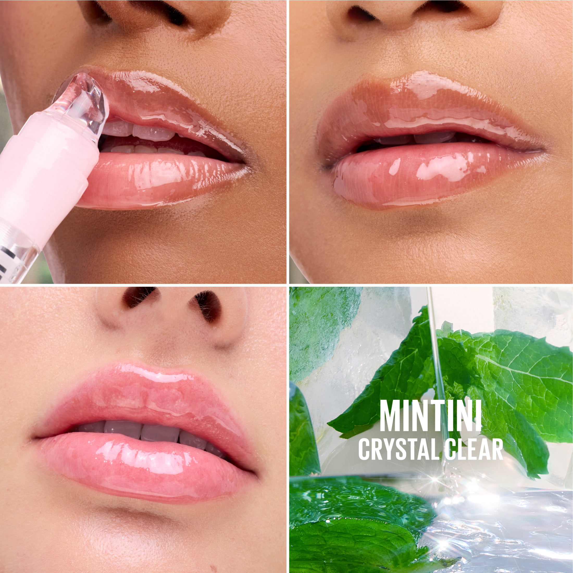 Maybelline Lifter Oil-in-Gel Lip Gloss Lip Oil with Hyaluronic Acid, Mintini, 0.22 oz