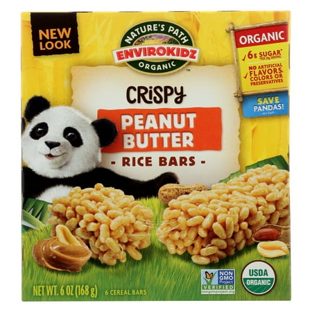 Envirokidz - Crispy Rice Bars - Peanut Butter , 6 Oz