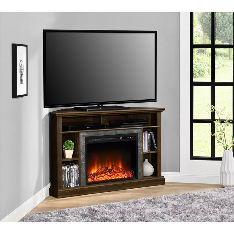 Ameriwood Home Overland Electric Corner Fireplace for TVs up to 50