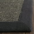 thumbnail image 6 of SAFAVIEH Natural Fiber Forrester Border Sisal Runner Rug, Charcoal, 2'6" x 12', 6 of 10