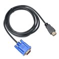thumbnail image 1 of 1-5m HDMI-Compatible To VGA Cable Male to Male 1080P AV Adapter Cord Converter For PC HDTV, 1 of 6