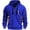 Blue, variant on Men's 2D Printed Half Zip Hoodie, Graphic Design Pullover Sweatshirt, Casual Long Sleeve Top with Bold Art, Soft Cotton Blend, Fashion Forward Streetwear, Standout Piece for