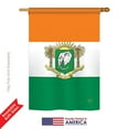 thumbnail image 2 of Breeze Decor 08217 Ivory Coast 2-Sided Vertical Impression House Flag - 28 x 40 in., 2 of 4