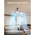 thumbnail image 4 of Ventilador de techo Dreo Smart con luces, 132 cm, negro, 12 velocidades, 4 of 9