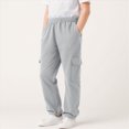 thumbnail image 2 of Gibobby Boys Pants Toddler Little Boys Cargo Jogger Pants 12 18Months 2T 3T 4T 5T Baby Boys Sweatpants Quick Dry Casual Pull On Pants Boys Casual Pants(2-3 Years,Grey), 2 of 9