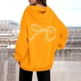 thumbnail image 4 of Chandail à Capuche pour Femmes, Manches Longues, Motif Sportswear, Mode 2025, Décontracté, 4 of 6