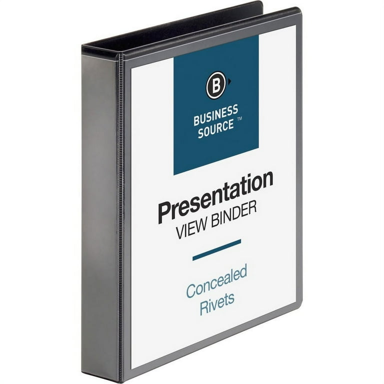 Business Source Basic Round Ring Binders - 1 1/2 Business Source Basic Round Ring Binders - 1 1/2