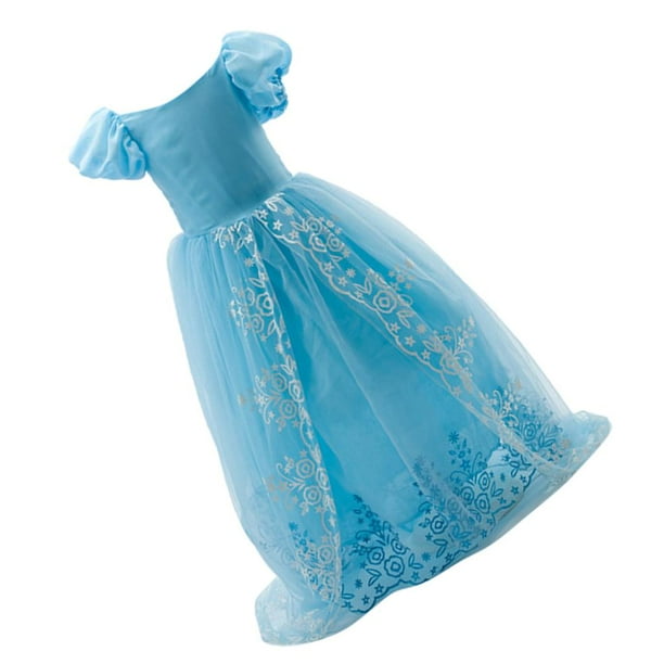 Vestido largo de tul para niñas, para desfile, boda, graduación, disfraz de cosplay, 2-16T