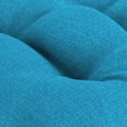 thumbnail image 6 of Jordan Manufacturing 3-Piece McHusk Hawaiian Blue Solid Tufted Outdoor Cushion with 1 Wicker Bench Cushion and 2 Wicker Seat Cushions, 6 of 11