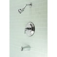 thumbnail image 2 of Kingston Brass KB3631NDL NuvoFusion Single-Handle Tub and Shower Faucet, Polished Chrome, 2 of 3
