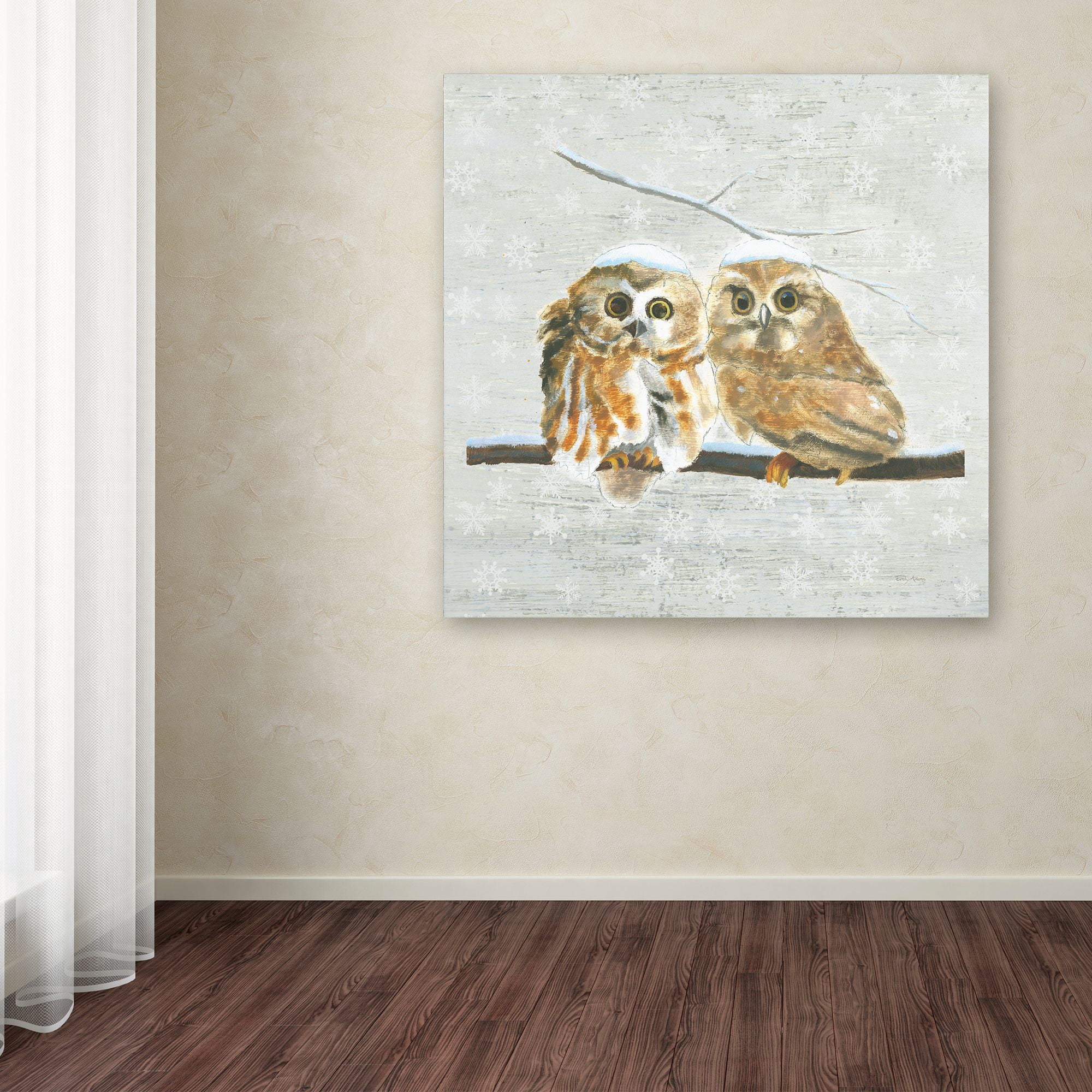 Trademark Fine Art 'Christmas Critters I' Canvas Art by Emily Adams
