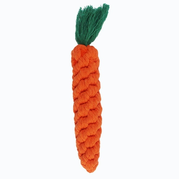 Carrot Dog Toy Cotton Knot Puppy Teething Toy Rope Dog Toy Dog Chew Toy for Dogs