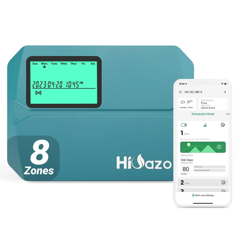 8 - Zone Smart Irrigation Controller Sprinkler Controllers- 2.4G