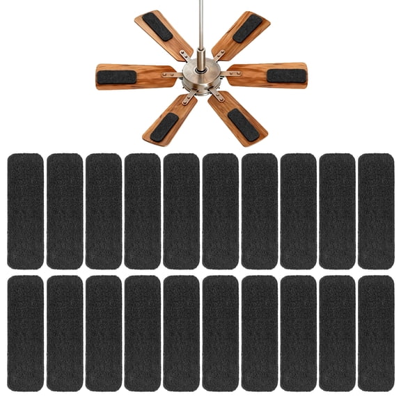 20 Pack Ceiling Fan Filters for Blades, Activated Carbon Pads, Fan Blade Air Purifier Pads, Ceiling Fan Dust Catcher Pads, Peel & Stick for Home Ceiling Fans