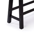 thumbnail image 3 of Pemberly Row Acacia Wood Backless Dining Bench in Black Charcoal, 3 of 9