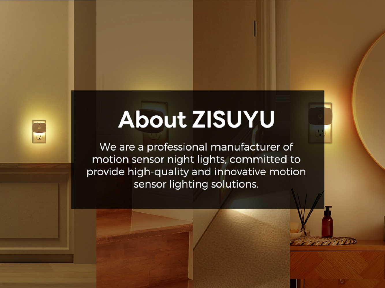 ZISUYU 2-Pack Backlit Motion Sensor LED Night Lights photo 3