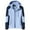 Blue, variant on Women's Lightweight Rain Jacket Hooded Windproof Outdoor Top for Casual Wear