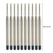 UNTERING Refill 10pcs Standard Style Blue Ink 1MM Medium Nib Ball Point Pen Refills