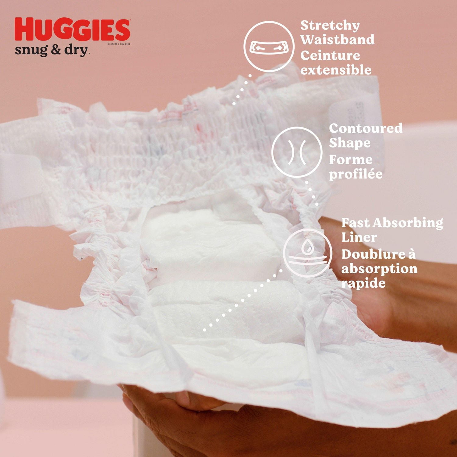 Couches HUGGIES Snug & Dry, Emballage Mega Colossal, Tailles: 1-8 Tailles: 1-8 | 200-74 Unités