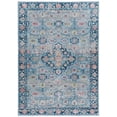 thumbnail image 2 of Contemporary Home Living 5' x 7' Medallion Floral Rectangular Area Throw Rug - Blue and Cream, 2 of 9