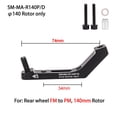 thumbnail image 3 of Road Bike Bike Disc Brake-Caliper Adapter Flat Mount To Post Mount, 3 of 6