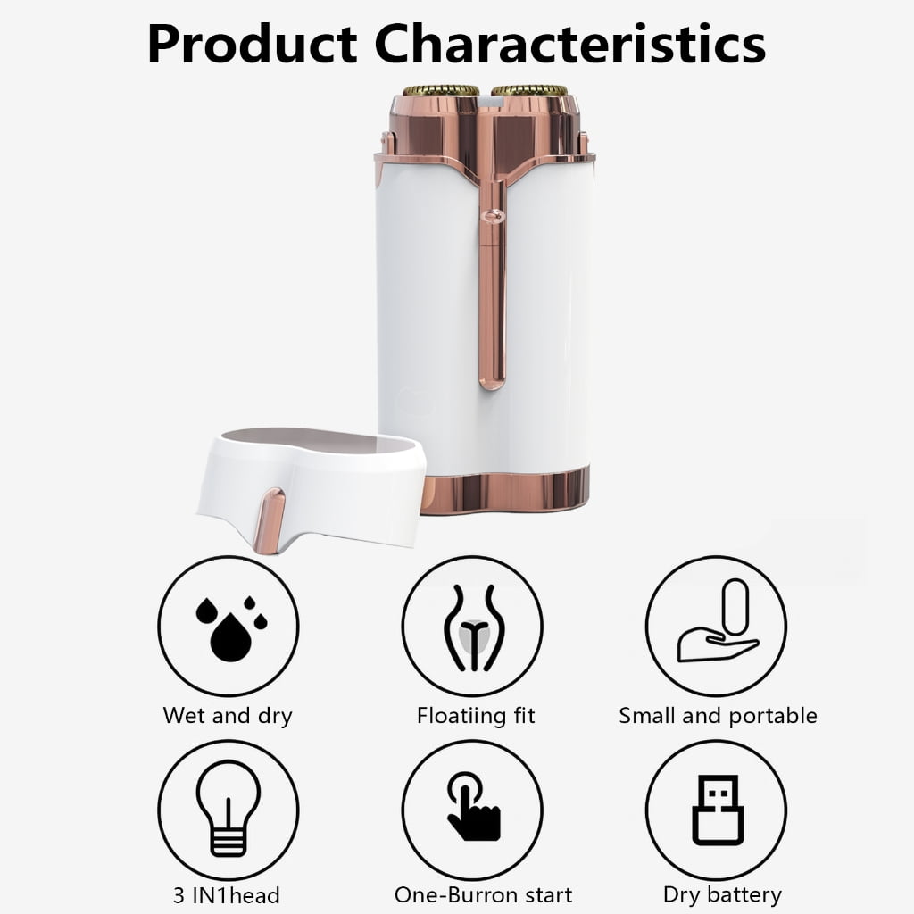 Facial Hair Remover for Women Body Armpit Painless Face Hair Trimmer USB Shaver