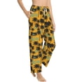 thumbnail image 2 of Uemuo Hawaii Palms Pattern Women's Wide Leg Palazzo Lounge Pants with Pockets Light Weight Loose Comfy Casual Pajama Pants-Medium, 2 of 9