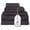 Charcoal, variant on One Thousand Reasons Superior Zero Twist 1 Stripe Towel Set | Bath, Gym, Hand Towels | Luxury & Soft Cotton - Black (6 Pieces)