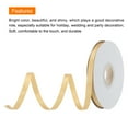 thumbnail image 3 of Uxcell 1/4" 50 Yard Satin Ribbon Grosgrain Thin Solid Silk Wedding Bouquet Ribbon for Valentine's Day Gift Wrapping Champagne Gold, 3 of 7