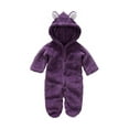 thumbnail image 3 of Baby Rompers, Baby Clothes Coral Fleece Hoodies Clothes, Children Girls Boys Clothesr Newborn Toddle Clothing, 3 of 6