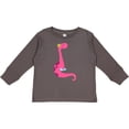 thumbnail image 3 of Inktastic Cute Pink Dinosaur Girls Long Sleeve Toddler T-Shirt, 3 of 5