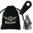 thumbnail image 2 of Motorcycle Bell for Bikers Women Men W/ Hanger, Biker Bell for Riders, Good Luck Riding Bell Spirit Bell Moto Accessories, 2 of 5