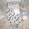 thumbnail image 2 of Designart 'Cats Pattern - Ensemble de Housse de Couette pour Adolescent Moderne, 2 of 2